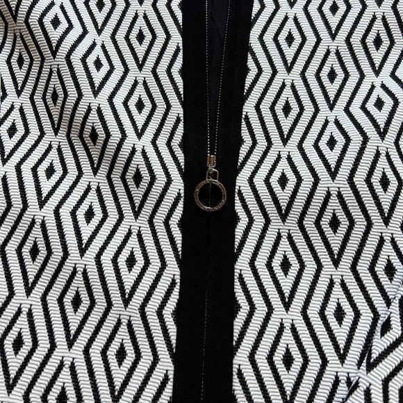 TAHARI - ARTHUR S. LEVINE - Diamond Jacquard Zip Topper - NEW with Tag - Picture 7 of 12